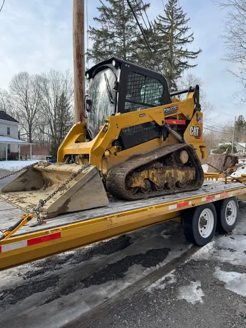 Bulk material drop on a Hudson Valley driveway