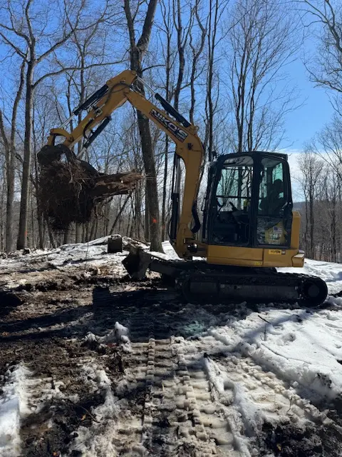 Site cleanup after a completed excavation project