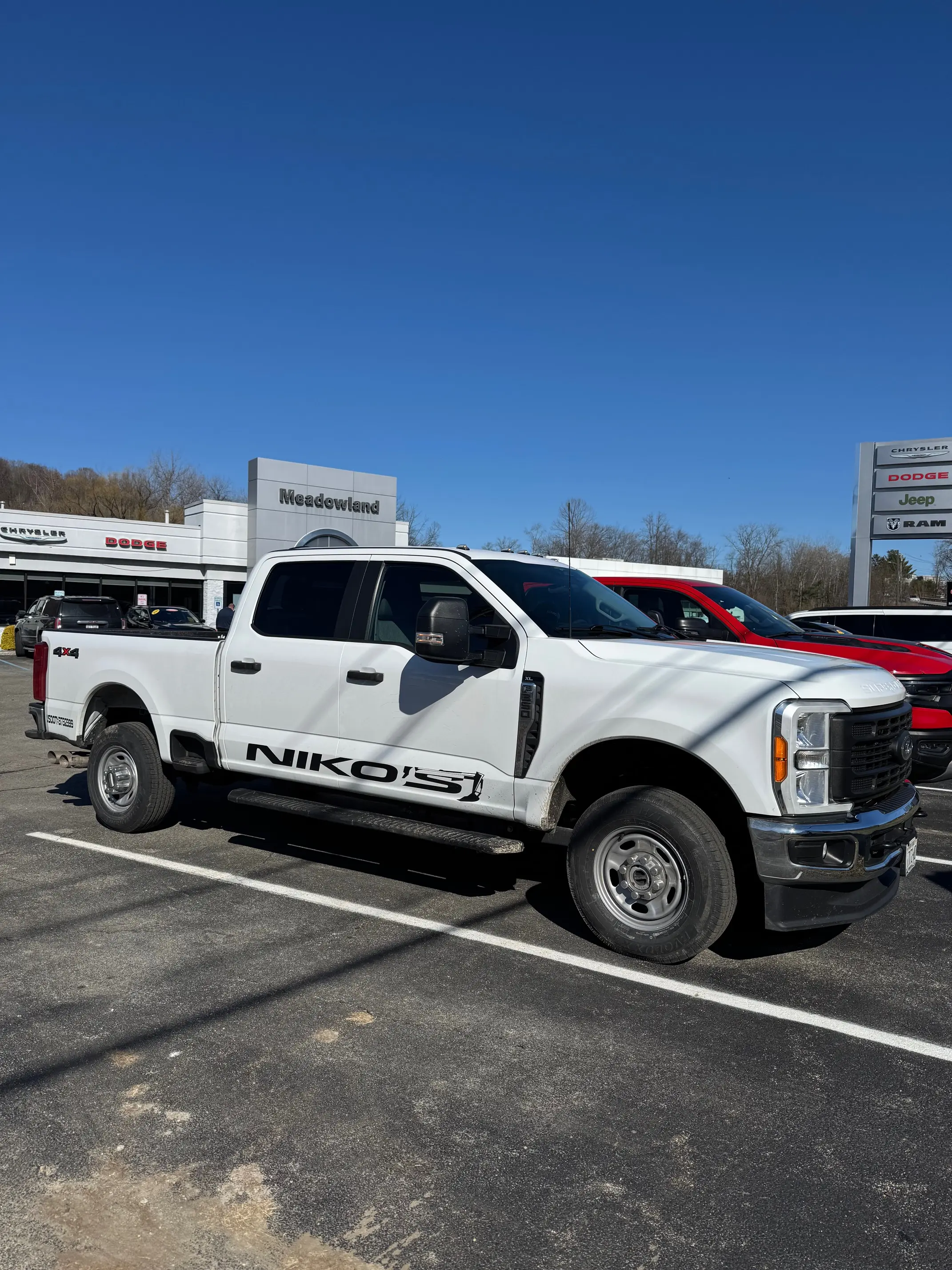 Dump truck delivering bulk material to a Hudson Valley job