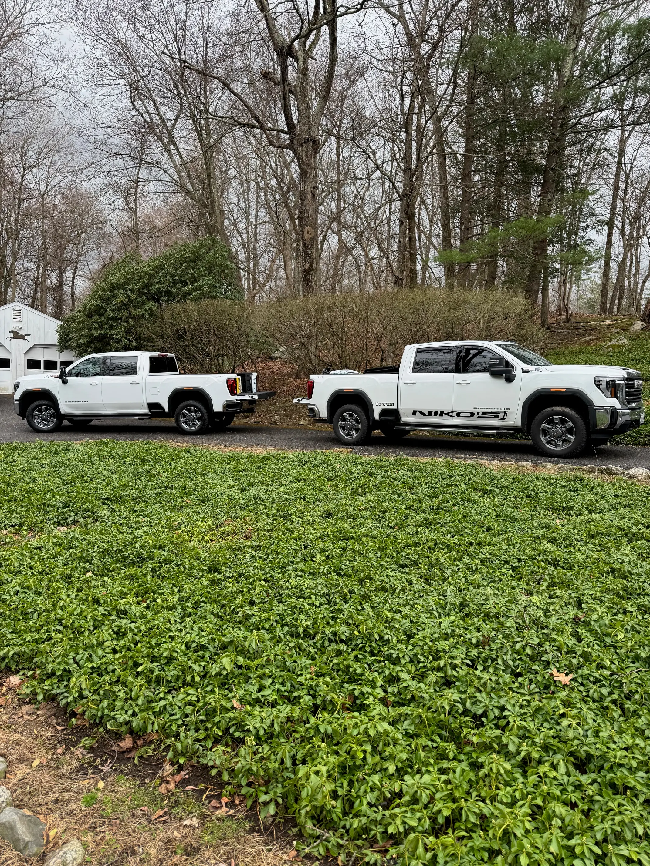 Excavation and grading work on a residential lot